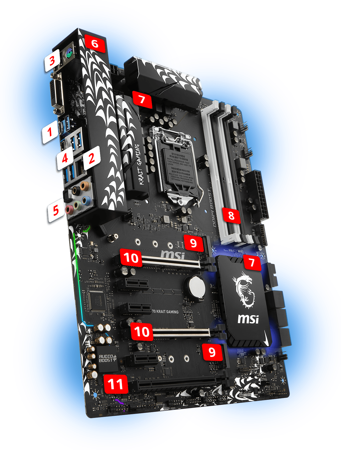 MSI Z370 KRAIT GAMING overview
